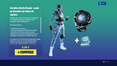 Fortnite: así son el skin Punto de Ruptura y su pack de desafíos