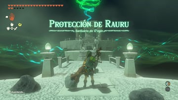 the legend of zelda tears of the kingdom nintendo switch guia santuario o'ogin