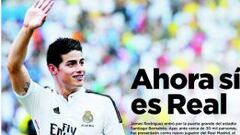 La puesta de largo de James copó las portadas en Colombia