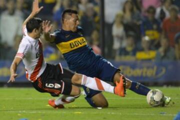 Boca Juniors igualó en la Bombonera ante River Plate 0-0 en la semifinal de ida de la Copa Sudamericana. 