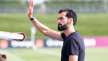 Arbeloa, durante el amistoso contra el Ibiza.