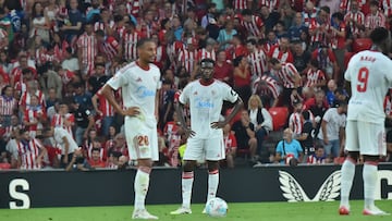 El Sevilla en la primera jornada de liga.