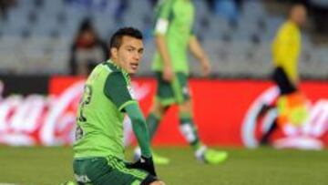 Gustavo Cabral, en un partido con el Celta.