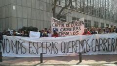 La protesta por no dar carreras llega a las puertas de SEPI