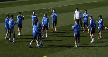 El Madrid entrena pensando en el Girona