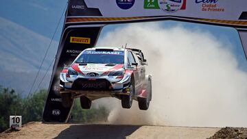 Sebastien Ogier en el Rally de México.