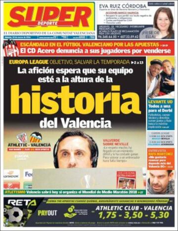 Portadas de la prensa mundial