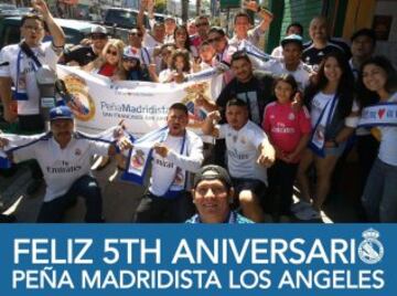 Despite Real Madrid's draw with Las Palmas, Los Blancos' LA supporters' club celebrated its fifth anniversary in style.