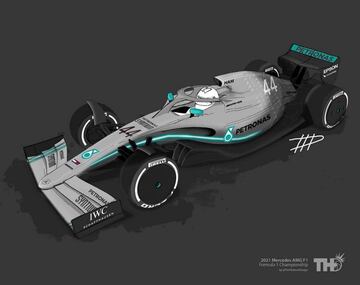 Así serán los monoplazas de la Fórmula 1 en 2021