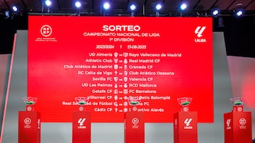 Sorteo del calendario de LaLiga en la RFEF.