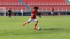 Jair Tavares en un partido con el Benfica.