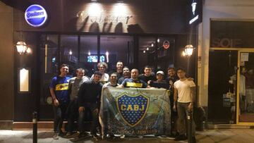 Paredes vio la goleada de Boca junto a los hinchas