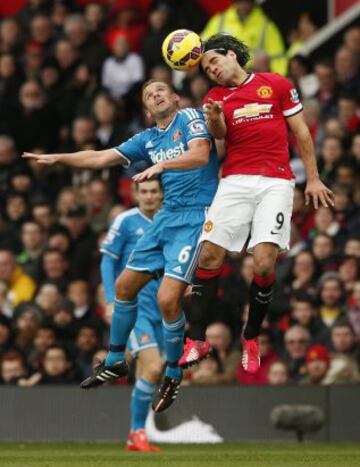 El delantero colombiano fue titular en el Manchester United ante el Sunderland.