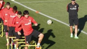 El Atleti se ejercitó con todos tras el parón de selecciones