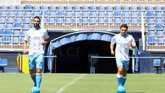 Einar Galilea y Sangalli en La Rosaleda.