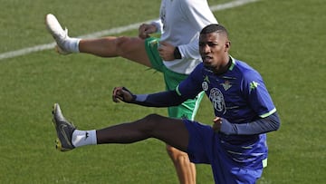 Emerson, durante un entrenamiento.