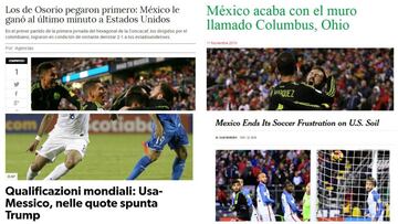 Así vio la prensa mundial la victoria de México ante Estados Unidos