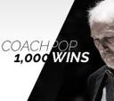 Gregg Popovich aumenta su leyenda: 1.000 victorias NBA
