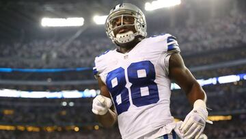 ARLINGTON, TX - DECEMBER 29: Dez Bryant #88 of the Dallas Cowboys runs off of the field in the second half against the Philadelphia Eagles at Cowboys Stadium on December 29, 2013 in Arlington, Texas. (Photo by Ronald Martinez/Getty Images)