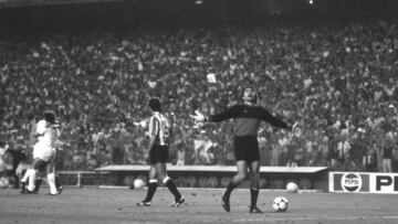 Aguirreoa lamenta uno de los siete goles que le endosó el Real Madrid.