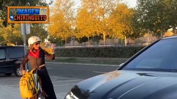 El ‘incidente’ de Endrick a su llegada a Valdebebas con una ciclista que se va a hacer viral