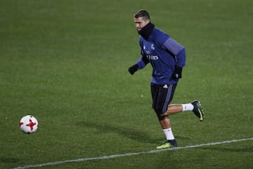 Ronaldo training in Japan.