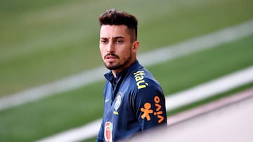 Telles, en la concentraci&oacute;n de la selecci&oacute;n brasile&ntilde;a.