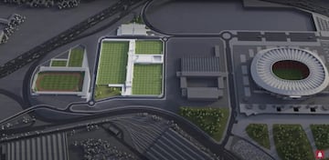 La promotora extremeña Civitas que da nombre al estadio, también participará en el desarrollo de la ciudad deportiva que se construirá junto al Metropolitano y en el que el Atlético invertirá 200 millones. Se construirá un centro de alto rendimiento con seis campos de entrenamiento y un estadio con capacidad para 6.000 espectadores para el femenino y el filial, además de 25 pistas de pádel y una playa artificial. También instalaciones deportivas de uso público como un estadio de atletismo, un campo de fútbol y varias canchas polideportivas.