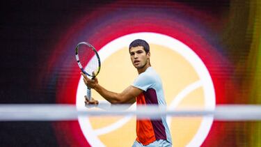 Carlos Alcaraz, durante el US Open.