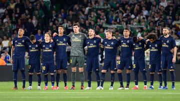 El once del Real Madrid el 8 de marzo de 2020 ante el Betis.
