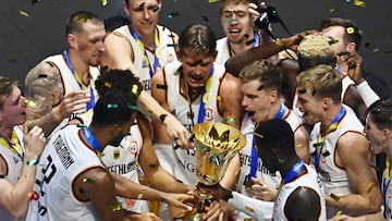 Los jugadores de la selección alemana celebra la conquista del Mundial.
