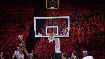 El Mónaco, en acción contra el Le Mans en la última final de Copa