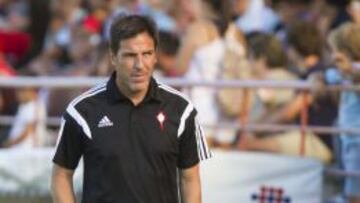 Berizzo durante un amistoso de esta pretemporada con el Celta.