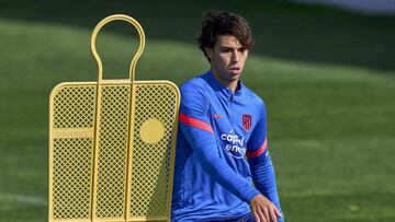 Jo&atilde;o F&eacute;lix, durante un entrenamiento del Atl&eacute;tico.