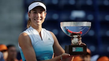 Muguruza defends Monterrey crown after Azarenka retires