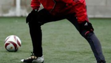 <b>PREPARADO. </b>Torres, ayer en el entrenamiento en Da Luz.