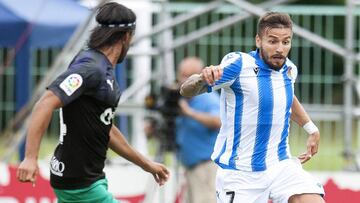 Portu, en un partido amistoso con la Real Sociedad.