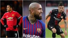 Alexis, Vidal y Ar&aacute;nguiz en sus clubes.