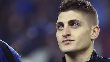 El centrocampista italiano del PSG, Marco Verratti.