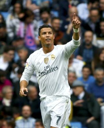 Cristiano Ronaldo celebra su gol ante Las Palmas.