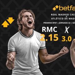 Real Madrid Castilla vs. Atlético de Madrid B: horario, dónde ver, pronósticos y clasificación