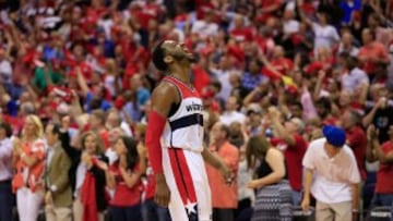 John Wall, durante un partido con los Wizards.