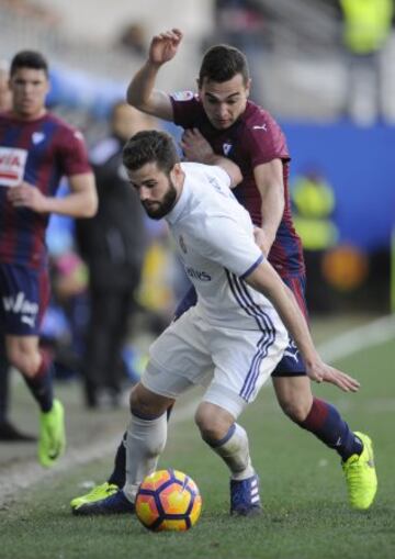 Carvajal advances, under pressure.