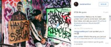 La intensa vida de Hamilton vista en sus redes sociales