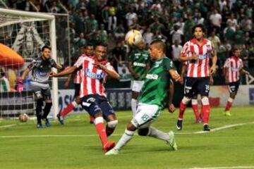 Deportivo Cali llegó al tercer lugar de la tabla de clasificación con 17 puntos. Junior quedó relegado en la decimotercera casilla con 10 unidades.