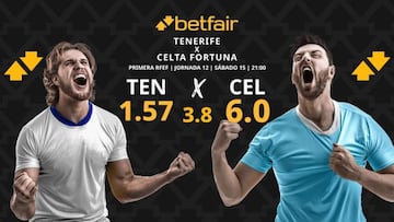 CD Tenerife vs. Celta Fortuna: horario, dónde ver, pronósticos y clasificación