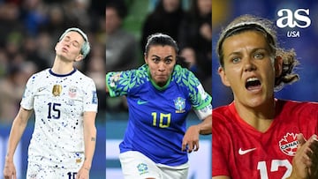 Marta, Christine Sinclair y Megan Rapinoe se despiden después de que sus selecciones quedaran eliminadas del Mundial de Fútbol Femenil 2023.