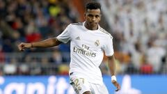 Rodrygo, en el Real Madrid-Athletic de la 18&ordf; jornada de LaLiga Santander, el &uacute;ltimo partido de 2019 en el Bernab&eacute;u.