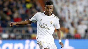 Rodrygo, en el Real Madrid-Athletic de la 18ª jornada de LaLiga Santander, el último partido de 2019 en el Bernabéu.
