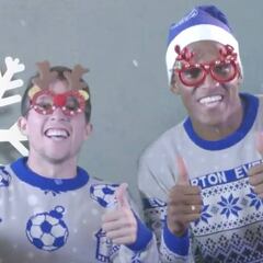 ¡Fiesta total! Yerry Mina y el Everton celebran Navidad